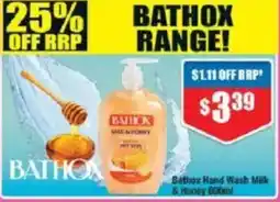 Chemist Warehouse Bethox Hand Wash Milk & Honey offer