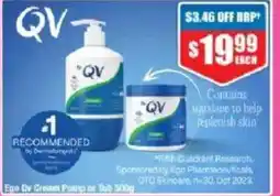Chemist Warehouse Ego Ov Cream Pump or Tub offer