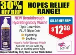 Chemist Warehouse Hopes Relief Dry Itchy Skin Derma Wash offer