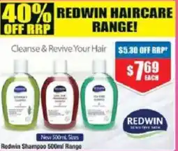 Chemist Warehouse Redwin Shampoo offer
