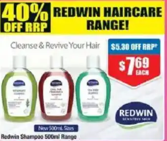 Chemist Warehouse Redwin Shampoo offer