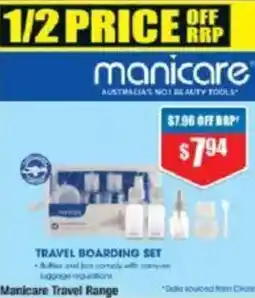 Chemist Warehouse Manicare Travel Boarding Set offer