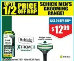 Chemist Warehouse Schick Xtreme 3 Kit Hybrid 20 Pack offer