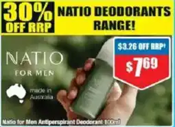 Chemist Warehouse Natio for Men Antiperspirant Deodorant offer