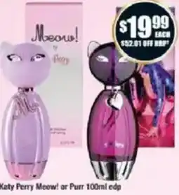 Chemist Warehouse Katy Perry Meow! or Purr edp offer