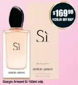 Chemist Warehouse Giorgio Armani Si edp offer