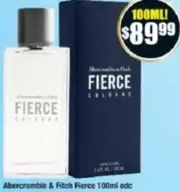 Chemist Warehouse Abercrombie & Fitch Fierce edc offer
