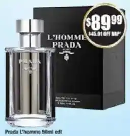 Chemist Warehouse Prada L'homme edt offer