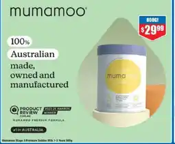 Chemist Warehouse Mumamoo Stage 3 Premium Toddler Milk 1-3 Years offer