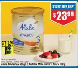 Chemist Warehouse Alula Advance+ Stage 3 Toddler Milk Drink 1 Year+ offer