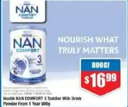 Chemist Warehouse Nestlé NAN COMFORT 3 Toddler Milk Drink Powder From 1 Year offer