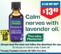 Chemist Warehouse Thursday Plantation Lavender Oil 100% Pure offer
