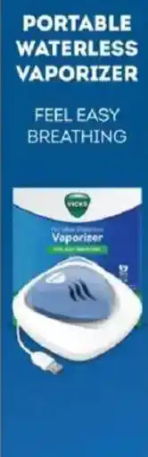Chemist Warehouse PORTABLE WATERLESS VAPORIZER FEEL EASY BREATHING offer