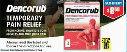 Chemist Warehouse Dencorub Pain Relieving Heat Patches 3 Pack offer