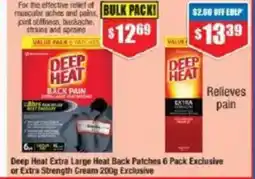 Chemist Warehouse Deep Heat Extra Large Heat Back Patches 6 Pack Exclusive offer
