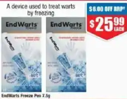 Chemist Warehouse EndWarts Freeze Pen offer