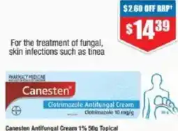 Chemist Warehouse Canesten Antifungal Cream 1% Topical offer