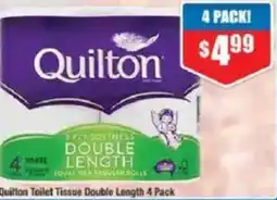 Chemist Warehouse Quilton Toilet Tissue Double Length 4 Pack offer