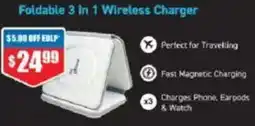 Chemist Warehouse Foldable 3 in 1 Wireless Charger offer