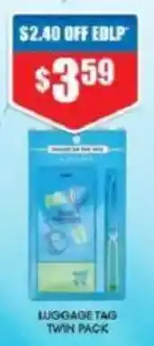 Chemist Warehouse LUGGAGE TAG TWIN PACK offer