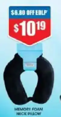Chemist Warehouse MEMORY FOAM NECK PILLOW offer