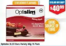 Chemist Warehouse Optislim VLCD Bars Variety 15 Pack offer