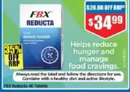 Chemist Warehouse FBX Reducta 40 Tablets offer
