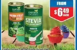 Chemist Warehouse Earthia Organics Monk Fruit or Stevia offer