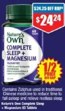 Chemist Warehouse Nature's Own Complete Sleep +Magnesium 60 Tablets offer