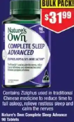 Chemist Warehouse Nature's Own Complete Sleep Advance 90 Tablets offer