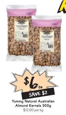 Drakes Yummy Natural Australian Almond Kernels 500g offer