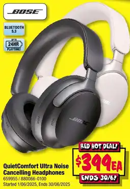 JB Hi-Fi QuietComfort Ultra Noise Cancelling Headphones offer