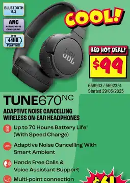 JB Hi-Fi TUNE670 NC offer