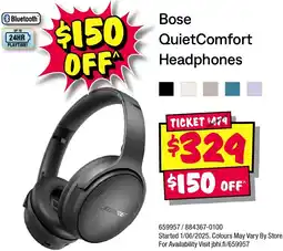 JB Hi-Fi Bose QuietComfort Headphones offer