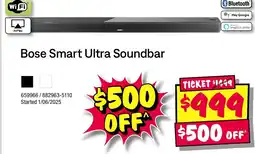 JB Hi-Fi Bose Smart Ultra Soundbar offer