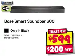 JB Hi-Fi Bose Smart Soundbar 600 offer