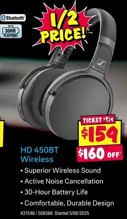 JB Hi-Fi HD 450BT Wireless offer