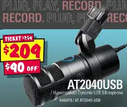 JB Hi-Fi AT2020USB-XP offer