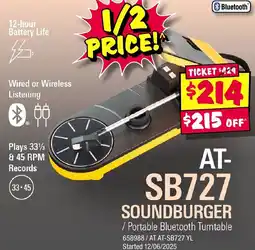 JB Hi-Fi AT- SB727 SOUNDBURGER offer