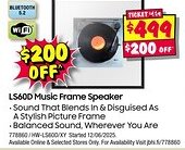JB Hi-Fi LS60D Music Frame Speaker offer