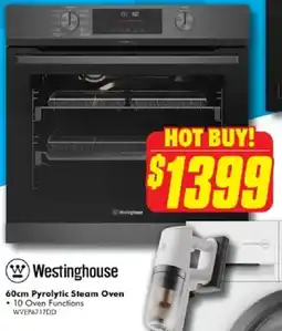 The Good Guys Westinghouse 60cm Pyrolytic Steam Oven offer
