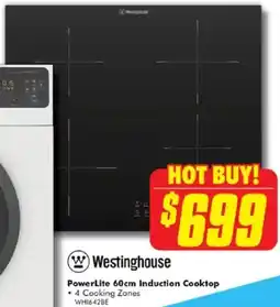 The Good Guys Westinghouse PowerLite 60cm Induction Cooktop offer
