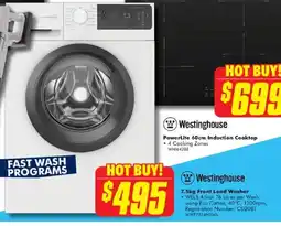 The Good Guys Westinghouse 7.5kg Front Load Washer offer