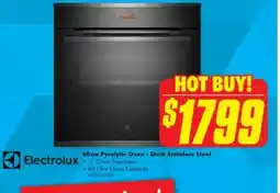 The Good Guys Electrolux 60cm Pyrolytic Oven - Dark Stainless Steel offer