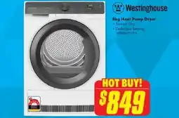 The Good Guys Westinghouse 8kg Heat Pump Dryer offer