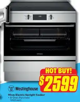 The Good Guys Westinghouse 90cm Electric Upright Cooker offer