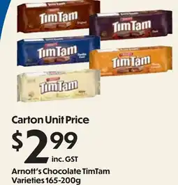 Campbells Wholesale Arnott's Chocolate TimTam offer