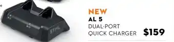 STIHL AL 5 DUAL-PORT QUICK CHARGER $159 offer