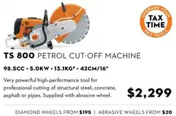 STIHL TS 800 PETROL CUT-OFF MACHINE offer