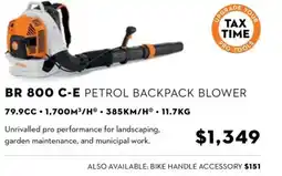 STIHL BR 800 C-E PETROL BACKPACK BLOWER offer